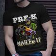 Prek Nailed It Dinosaur Monster Truck Graduation Cap Gift Unisex T-Shirt Gifts for Him