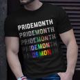Pride Month Demon Lgbt Gay Pride Month Transgender Lesbian Unisex T-Shirt Gifts for Him
