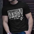 Promoted To Daddy Est 2024 Fathers Day First Time Dad Unisex T-Shirt Gifts for Him