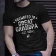 Promoted To Great Grandpa 2024 Soon To Be Great Grandfather Unisex T-Shirt Gifts for Him