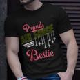 Proud Air Force Bestie Best Friend Pride Military Family Unisex T-Shirt Gifts for Him