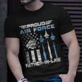 Proud Air Force Fatherinlaw Us Air Force Graduation Gift Unisex T-Shirt Gifts for Him