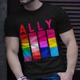 Proud Ally Pride Rainbow Lgbt Ally Unisex T-Shirt Gifts for Him