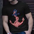 Proud American Flag Anchor Nautical Vintage 4Th Of July Anchor Funny Gifts Unisex T-Shirt Gifts for Him
