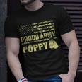 Proud Army Poppy Military Pride Unisex T-Shirt Gifts for Him