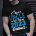 Proud Uncle Of A Class Of 2023 Graduate Graduation Party Men Unisex T-Shirt Gifts for Him