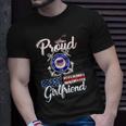 Proud Us Coast Guard Girlfriend Us Military Family Funny Military Gifts Unisex T-Shirt Gifts for Him