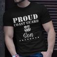 Proud Us Coast Guard Son Us Military Family Gift Funny Military Gifts Unisex T-Shirt Gifts for Him