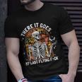 There It Goes My Last Flying F Skeletons Halloween T-Shirt Gifts for Him