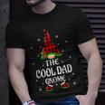 Red Buffalo Plaid Matching The Cool Dad Gnome Christmas Unisex T-Shirt Gifts for Him