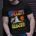 There's Some Horrors In This House Halloween Spooky Season T-Shirt Gifts for Him
