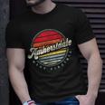 Retro Amherstdale Home State Cool 70S Style Sunset T-Shirt Gifts for Him
