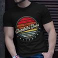 Retro Clearlake Oaks Home State Cool 70S Style Sunset T-Shirt Gifts for Him