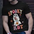 Retro Spooky Rbt Behavior Technician Halloween Rbt Therapist T-Shirt Gifts for Him