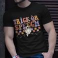 Retro Trick Or Speech Halloween Speech Therapy Slp Halloween T-Shirt Gifts for Him