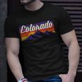 Retro Vintage Mountains Colorado Unisex T-Shirt Gifts for Him