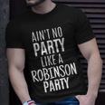 Robinson Surname Family Party Birthday Reunion Idea T-Shirt Gifts for Him