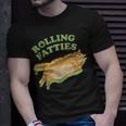 Rolling Fatties Funny Weed Cat Marijuana Weed Funny Gifts Unisex T-Shirt Gifts for Him