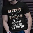 Ruby Name Gift Blessed By God Spoiled By My Ruby V2 Unisex T-Shirt Gifts for Him