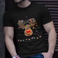 Rudolph Red Nose Reindeer Snow-Snowflakes T-Shirt Gifts for Him
