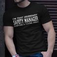 Safety Manager Job Title Employee Funny Safety Manager Unisex T-Shirt Gifts for Him