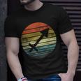 Sagittarius Retro Sunset Zodiac Sign Birthday T-Shirt Gifts for Him
