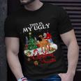 Santa Riding Bullmastiff This Is My Ugly Christmas Sweater T-Shirt Gifts for Him