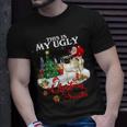 Santa Riding Pug This Is My Ugly Christmas Sweater T-Shirt Gifts for Him