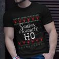 Santas Faavorite Holiday Ugly Christmas Sweater T-Shirt Gifts for Him