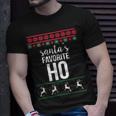Santas Favorite Ho Ugly Christmas Sweater T-Shirt Gifts for Him