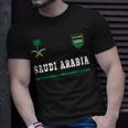 Saudi Arabia SportSoccer Jersey Flag Football Unisex T-Shirt Gifts for Him