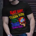 Say Gay Protect Trans Kids Read Banned Books Men Lgbt Pride Unisex T-Shirt Gifts for Him