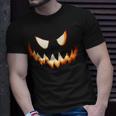 Scary Spooky Jack O Lantern Face Pumpkin Halloween Boys T-Shirt Gifts for Him