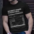 Security Guard Nutrition Facts Unisex T-Shirt Gifts for Him