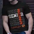 Senior Football Uncle Gift Class Of 2023 - Senior 2023 Unisex T-Shirt Gifts for Him