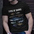 Shark Lover Types Of Sharks Kinds Of Sharks Shark T-Shirt Gifts for Him