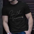 Simple Love South African Flag Heart On South Africa T-Shirt Gifts for Him