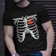 Skeleton Rib Cage Basketball Retro Halloween Costume Boys T-Shirt Gifts for Him