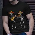 Skeleton Sombreros Guitar Fiesta Cinco De Mayo Mexican Party T-Shirt Gifts for Him
