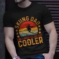 Skiing Dad Vintage Skiing Player Fathers Day Gift For Mens Unisex T-Shirt Gifts for Him