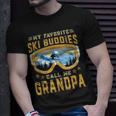 Skiing My Favorite Ski Buddies Call Me Grandpa Unisex T-Shirt Gifts for Him