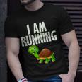 Slow Runner Turtle I Am Running Funny Runner Graphic Running Funny Gifts Unisex T-Shirt Gifts for Him