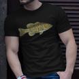 Smallmouth Bass Fisherman Freshwater Fish-Ing Angler T-Shirt Gifts for Him