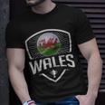 Soccer Support The Team Football Fan Welsh Wales Flag T-Shirt Gifts for Him