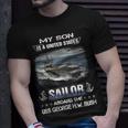 My Son Is A Sailor Aboard The Uss George HW Bush Cvn 77 T-Shirt Gifts for Him