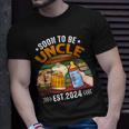 Soon To Be Uncle Again 2024 Pregnancy Announcement Dad T-Shirt Gifts for Him