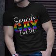 Sounds Gay Im In Lgbt Pride Gifts Lgbtq Flag Gay Pride Month Unisex T-Shirt Gifts for Him