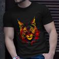 Spanish Iberian Lynx Spain Flag Colors T-Shirt Gifts for Him