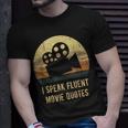 I Speak Fluent Movie Quotes Vintage Movie Lover T-Shirt Gifts for Him