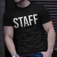Staffer Staff Double Sided Front And Back T-Shirt Gifts for Him